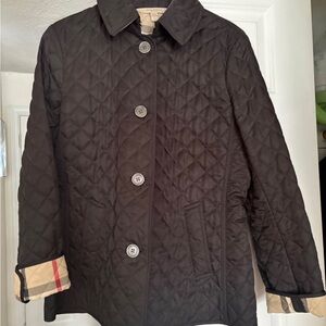 Burberry Black Jacket with Plaid Lining